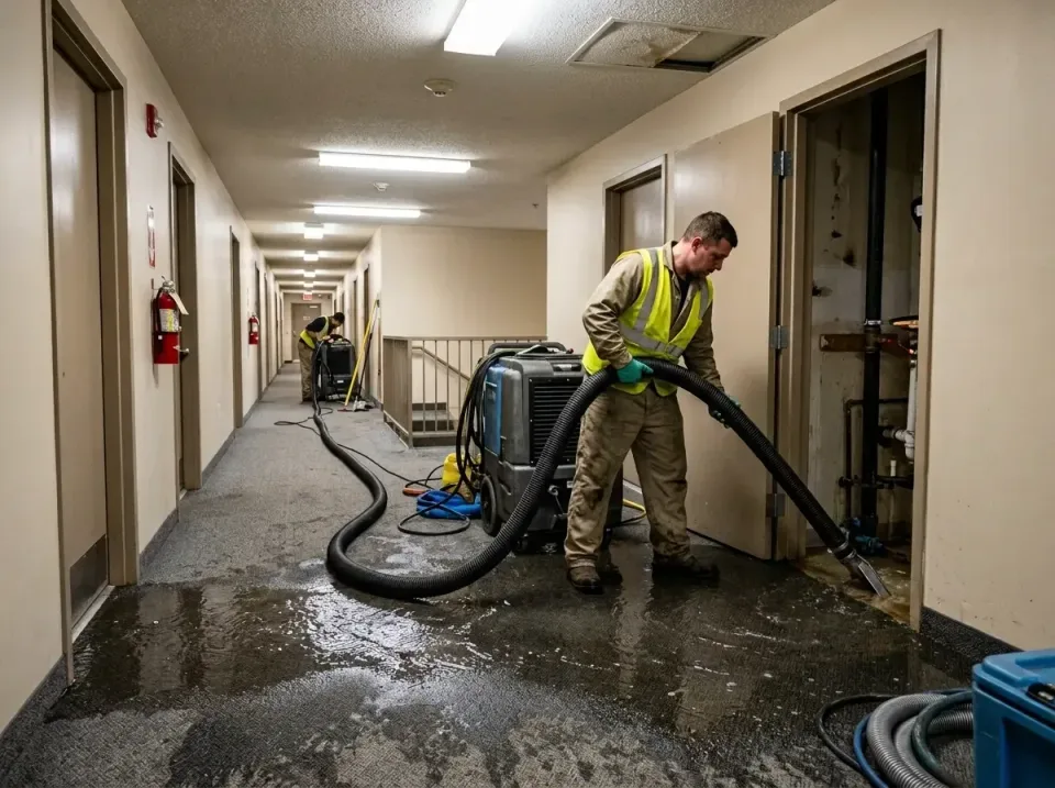 multi-unit-apartment-hallway-f-005 — frequently asked questions, Emergency Burst Pipe Water Extraction & Removal in Baldwins…